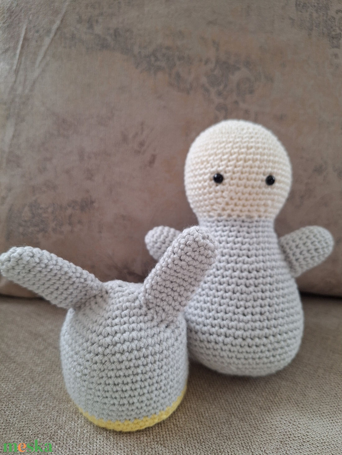 Horgolt Waldorf nyuszi - játék & sport - plüssállat & játékfigura - nyuszi - Meska.hu