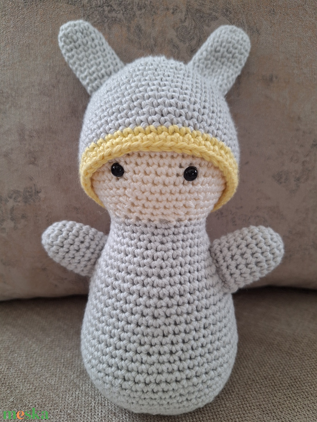 Horgolt Waldorf nyuszi - játék & sport - plüssállat & játékfigura - nyuszi - Meska.hu