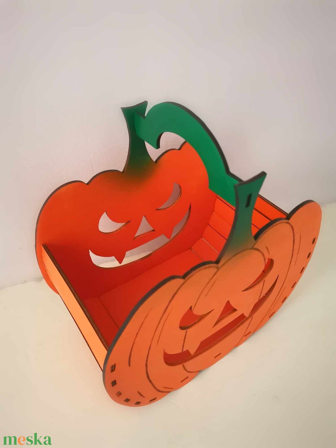Halloween-i kosár - otthon & életmód - dekoráció - halloween - halloweeni tök - Meska.hu
