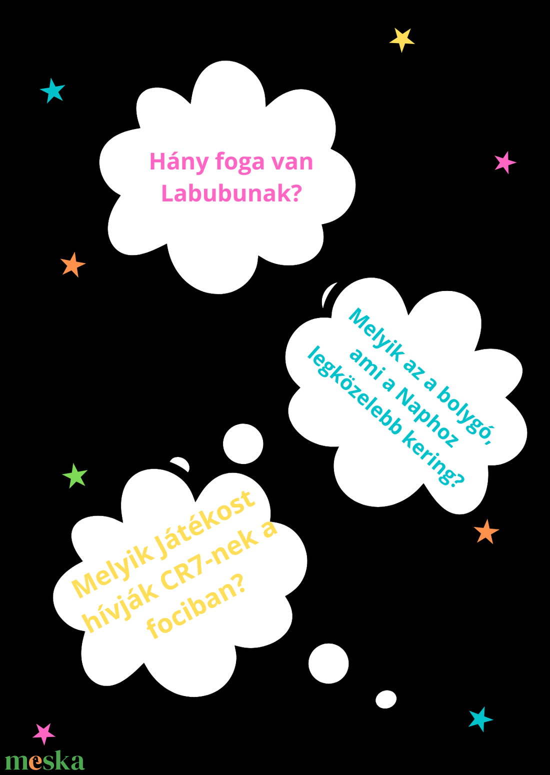 Szilveszteri kvízjáték gyerekeknek - játék & sport - készségfejlesztő és logikai játék - logikai játékok - Meska.hu