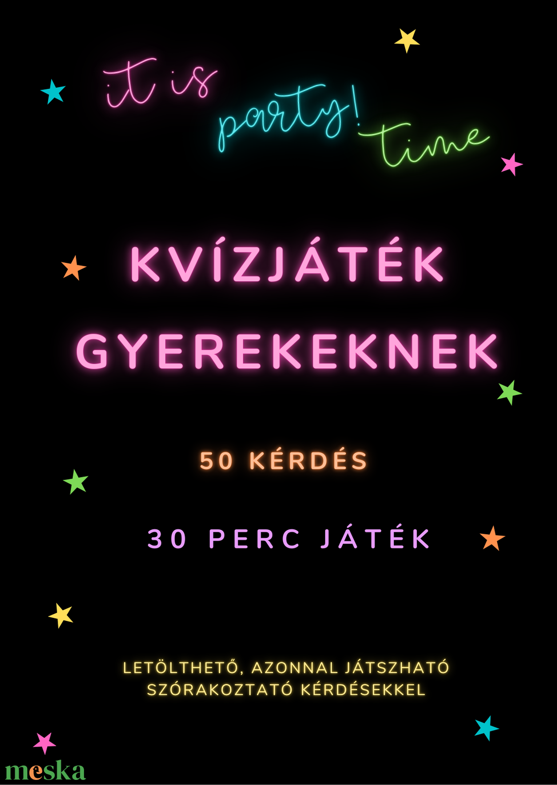 Szilveszteri kvízjáték gyerekeknek - játék & sport - készségfejlesztő és logikai játék - logikai játékok - Meska.hu