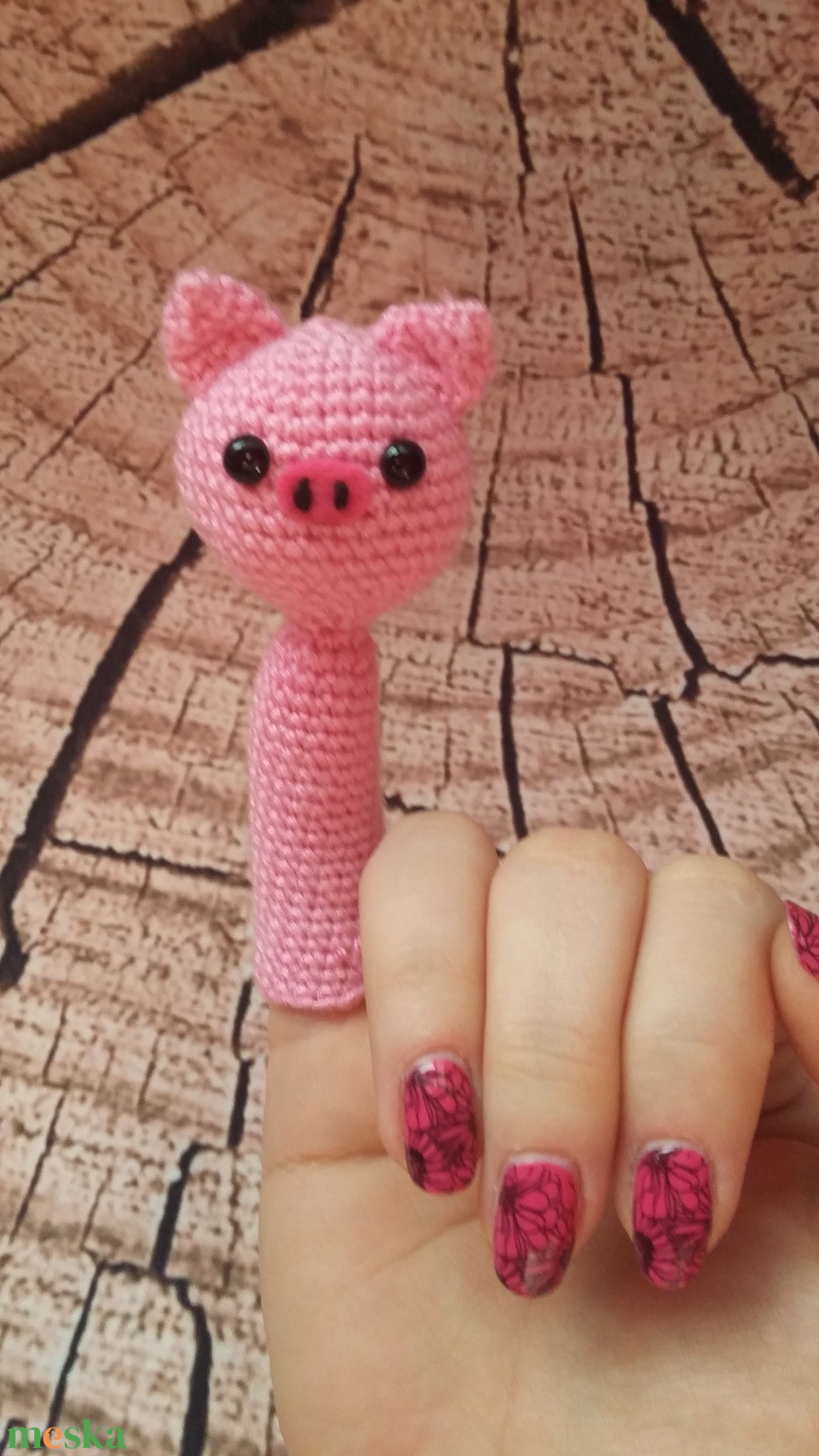 Horgolt Ujjbáb Malacka - játék & sport - bábok - ujjbáb - Meska.hu