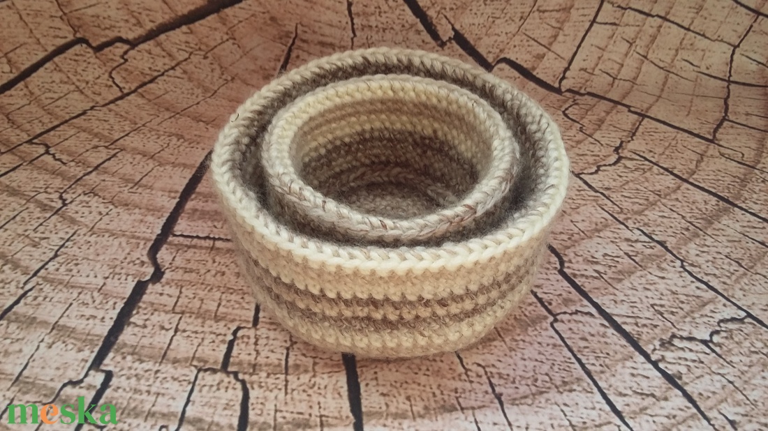 Tároló kosárka - otthon & életmód - tárolás & rendszerezés - tárolókosár - Meska.hu