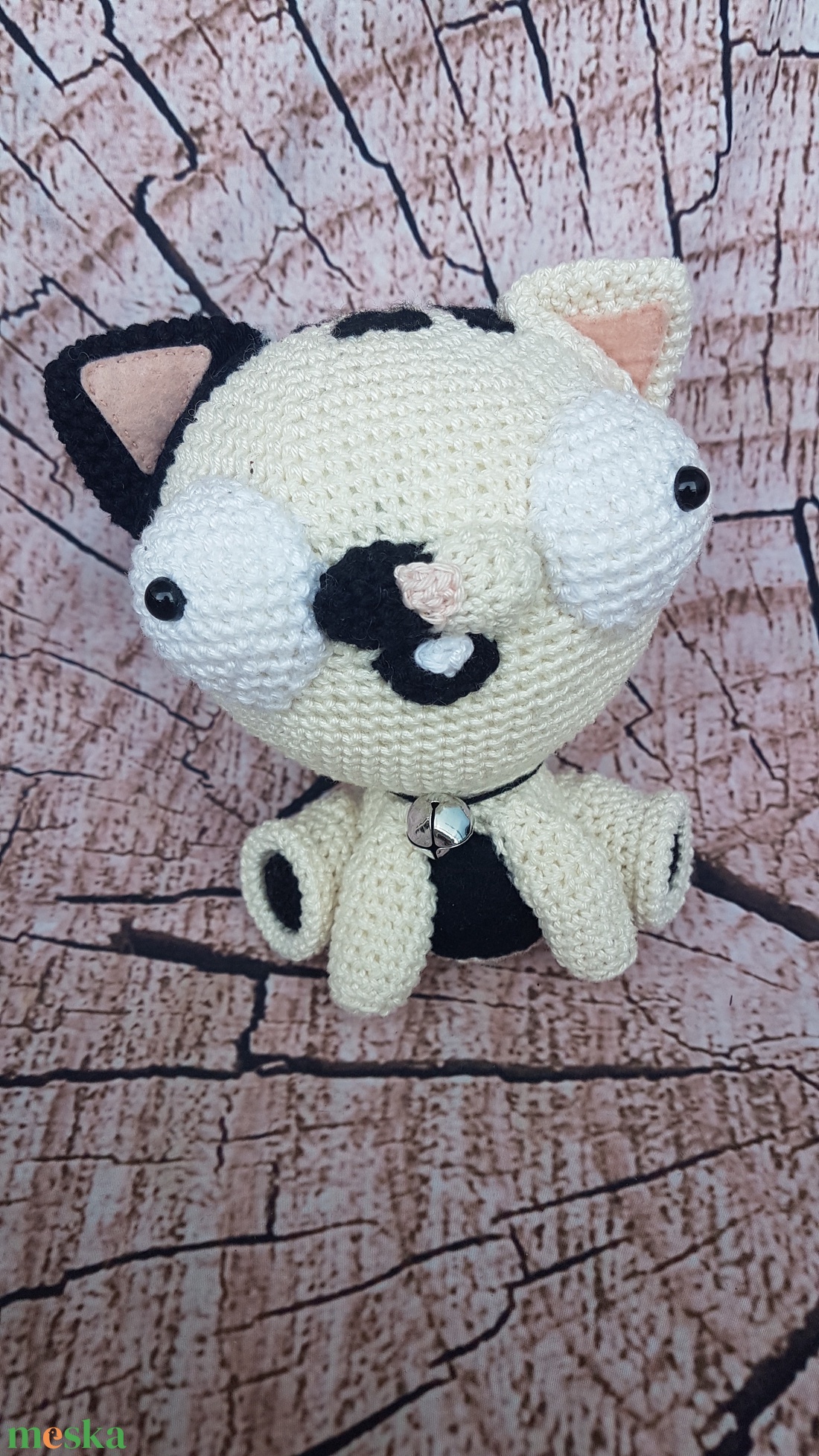 Horgolt bolondos cica - játék & sport - plüssállat & játékfigura - cica - Meska.hu