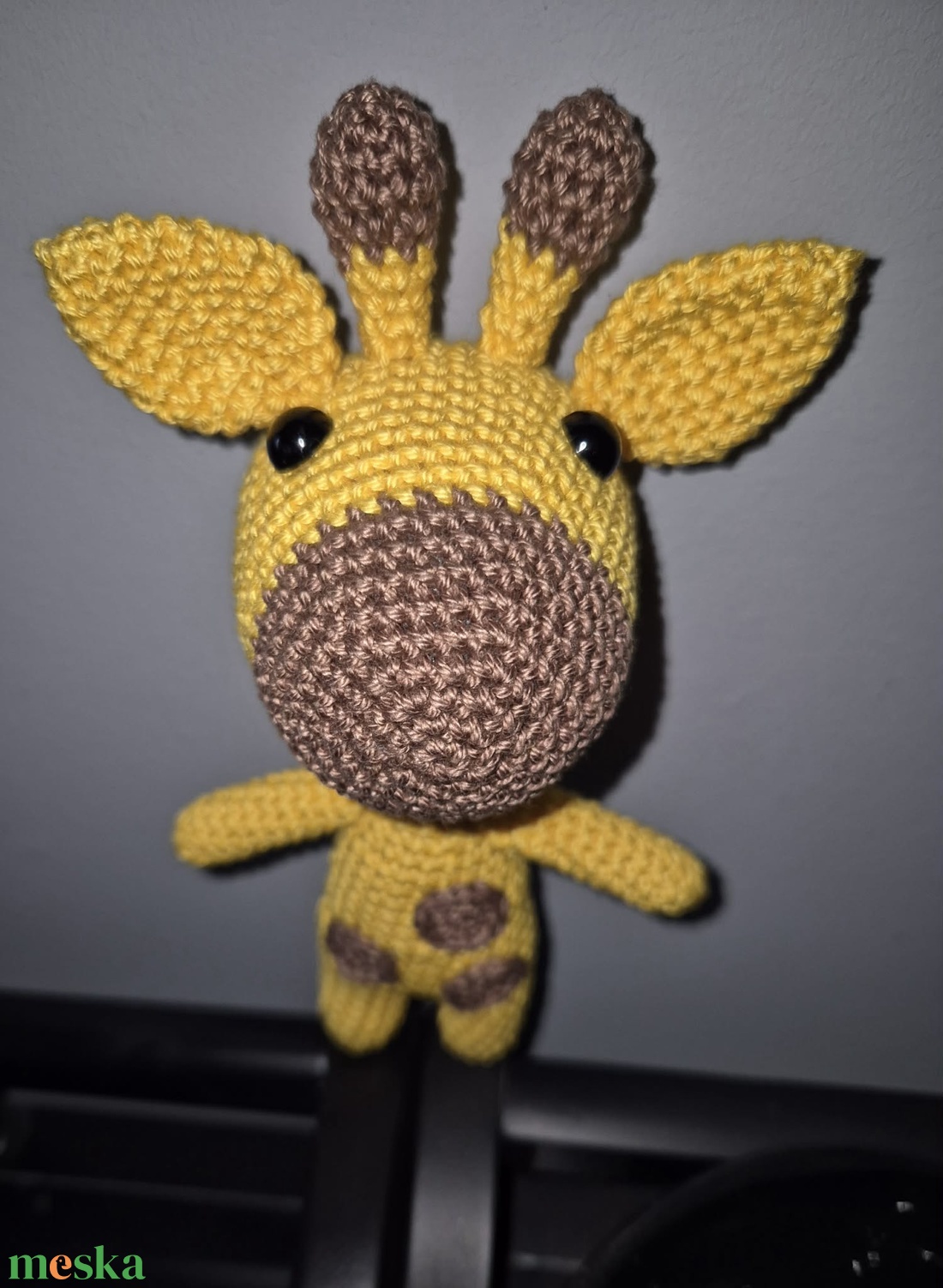 Horgolt zsiráf - játék & sport - plüssállat & játékfigura - zsiráf - Meska.hu