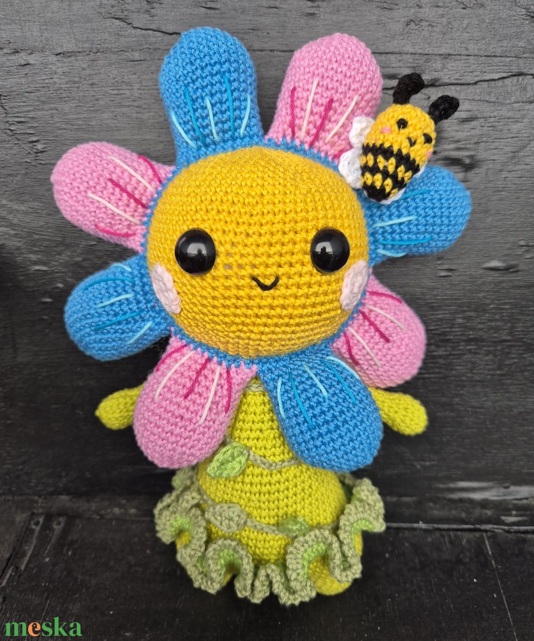 Horgolt Virág - játék & sport - plüssállat & játékfigura - más figura - Meska.hu