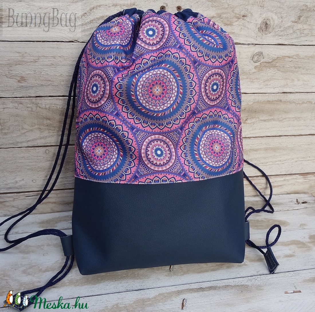 Mandala, hátizsák, tornazsák, Gym bag, AJÁNDÉK pénztárcával -  - Meska.hu