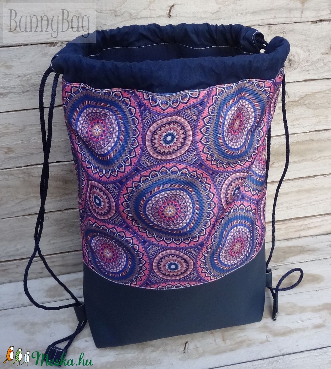 Mandala, hátizsák, tornazsák, Gym bag, AJÁNDÉK pénztárcával -  - Meska.hu