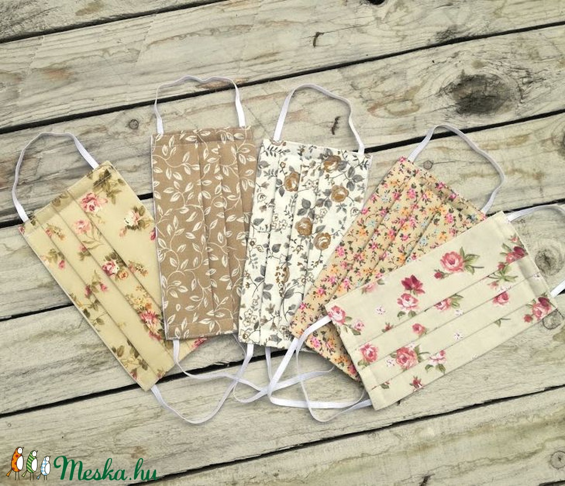 Szájmaszk, textil maszk 5 db-os csomag, virágos - - Meska.hu Szájmaszk, textil maszk 5 db-os csomag, virágos - - Meska.hu