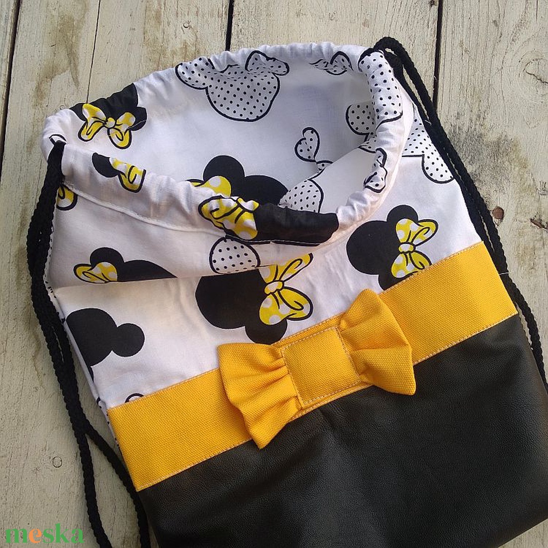 Minnie táska, hátizsák, tornazsák, Gym bag, sárga - táska & tok - hátizsák - tornazsák, gymbag - Meska.hu Minnie táska, hátizsák, tornazsák, Gym bag, sárga - táska & tok - hátizsák - tornazsák, gymbag - Meska.hu