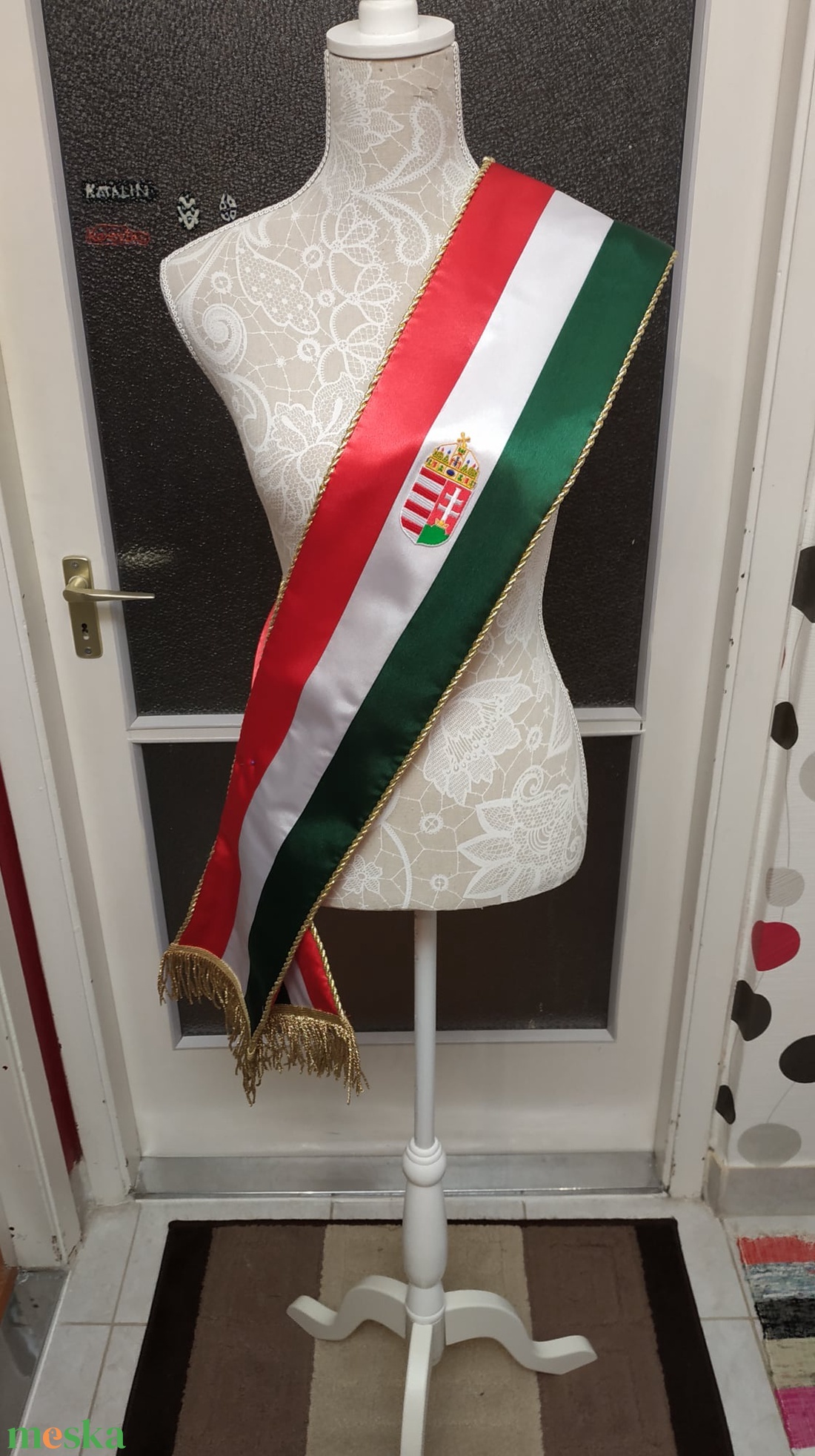 Anyakönyvvezető vállszalag - esküvő - kiegészítők - kitűző - Meska.hu
