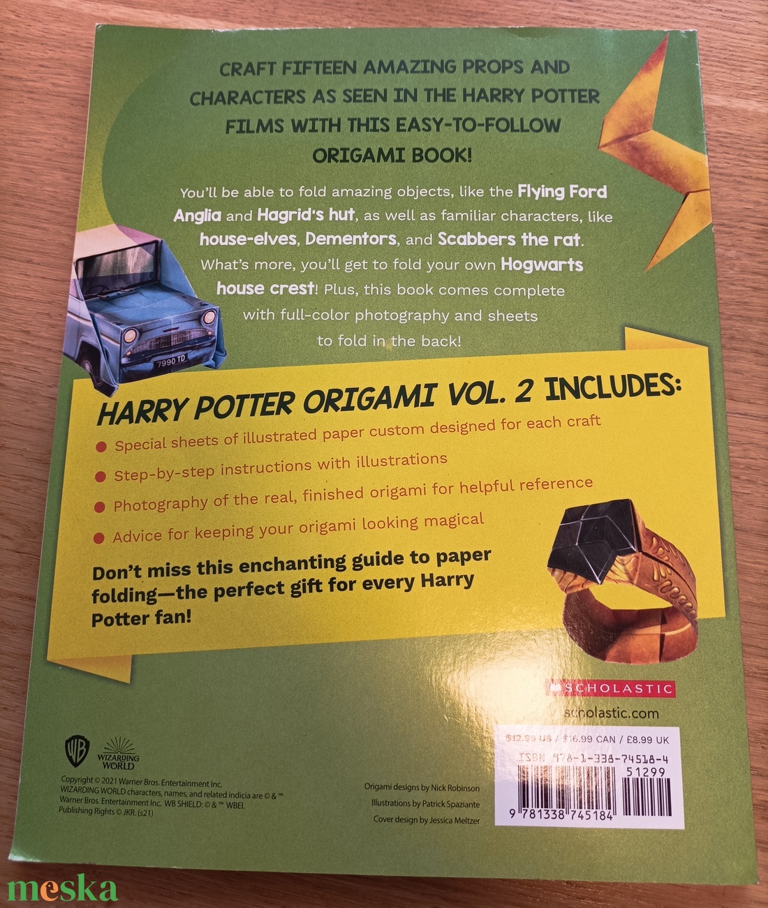 Harry Potter Origami Volume 2 Könyv - kellékek & szerszámok - könyv, újság - új könyv - Meska.hu Harry Potter Origami Volume 2 Könyv - kellékek & szerszámok - könyv, újság - új könyv - Meska.hu