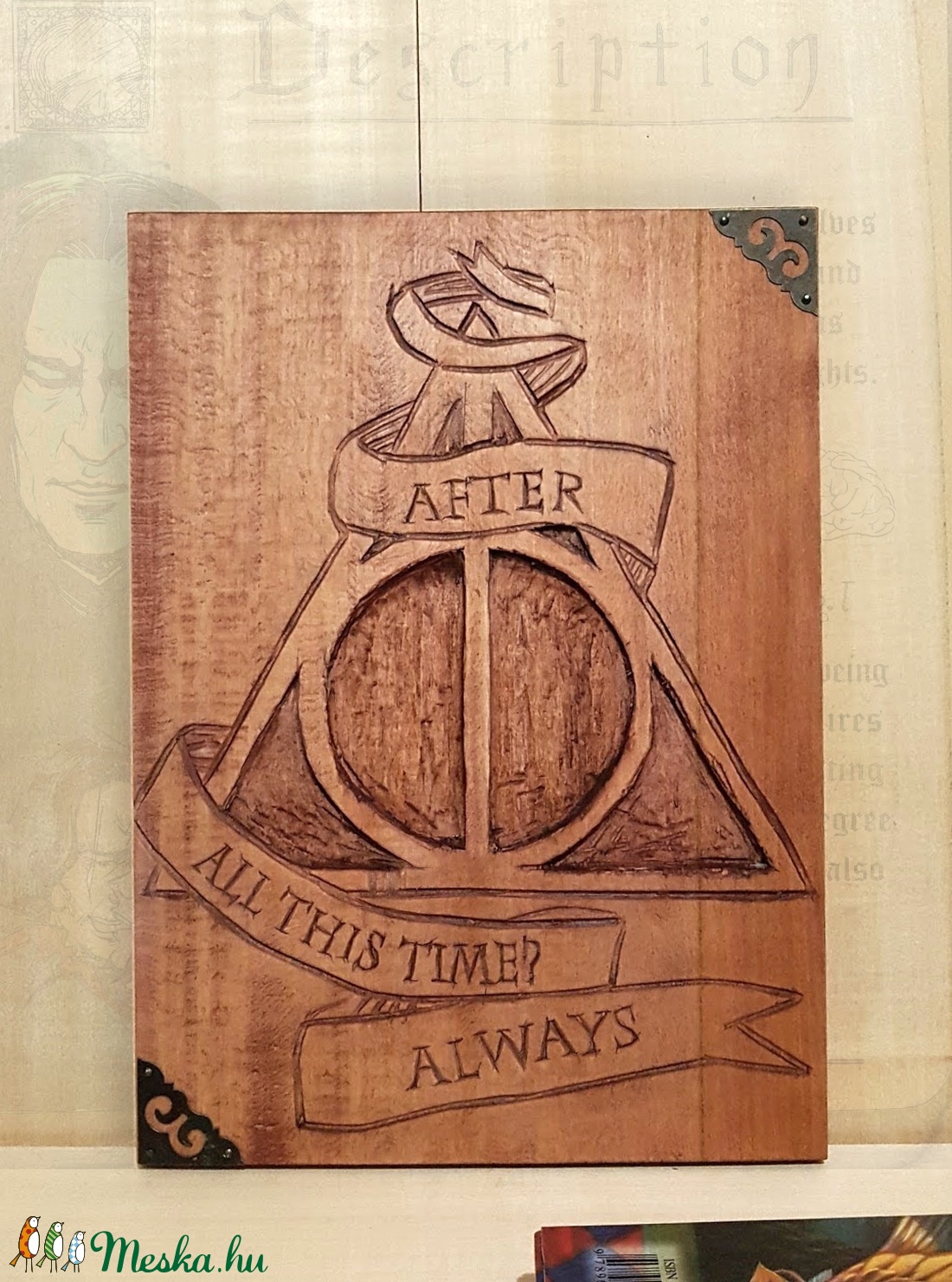 Harry Potter Faragott Tábla - Halál ereklyéi jel + Always felirat -  - Meska.hu