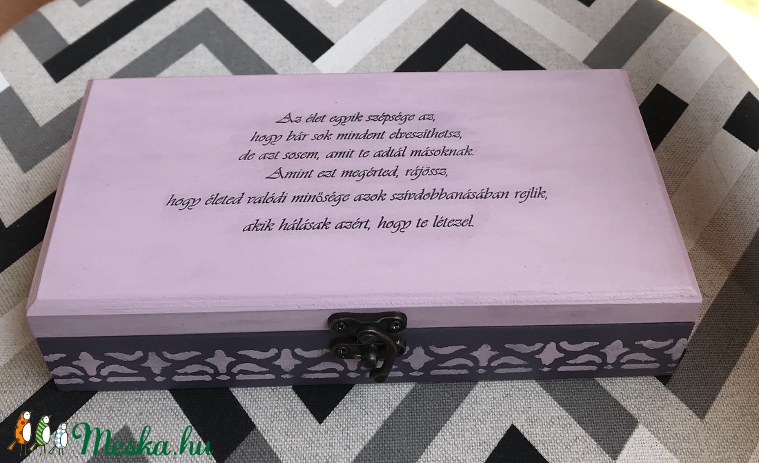 Idézetes fa doboz - Az élet egyik szépsége... (lila-púder) - otthon & életmód - tárolás & rendszerezés - doboz - Meska.hu Idézetes fa doboz - Az élet egyik szépsége... (lila-púder) - otthon & életmód - tárolás & rendszerezés - doboz - Meska.hu