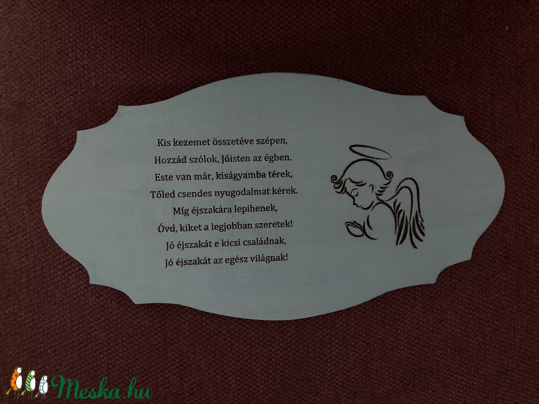 Fa tábla -  keresztelőre - otthon & életmód - dekoráció - Meska.hu