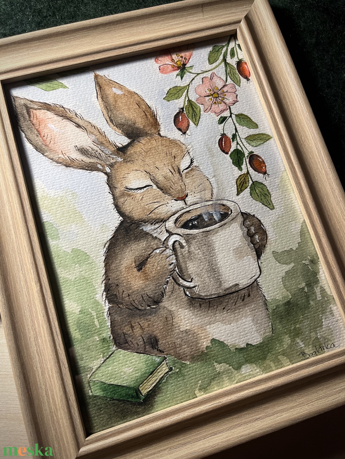 Ábrándos csupafülek - művészet - festmény - akvarell - Meska.hu