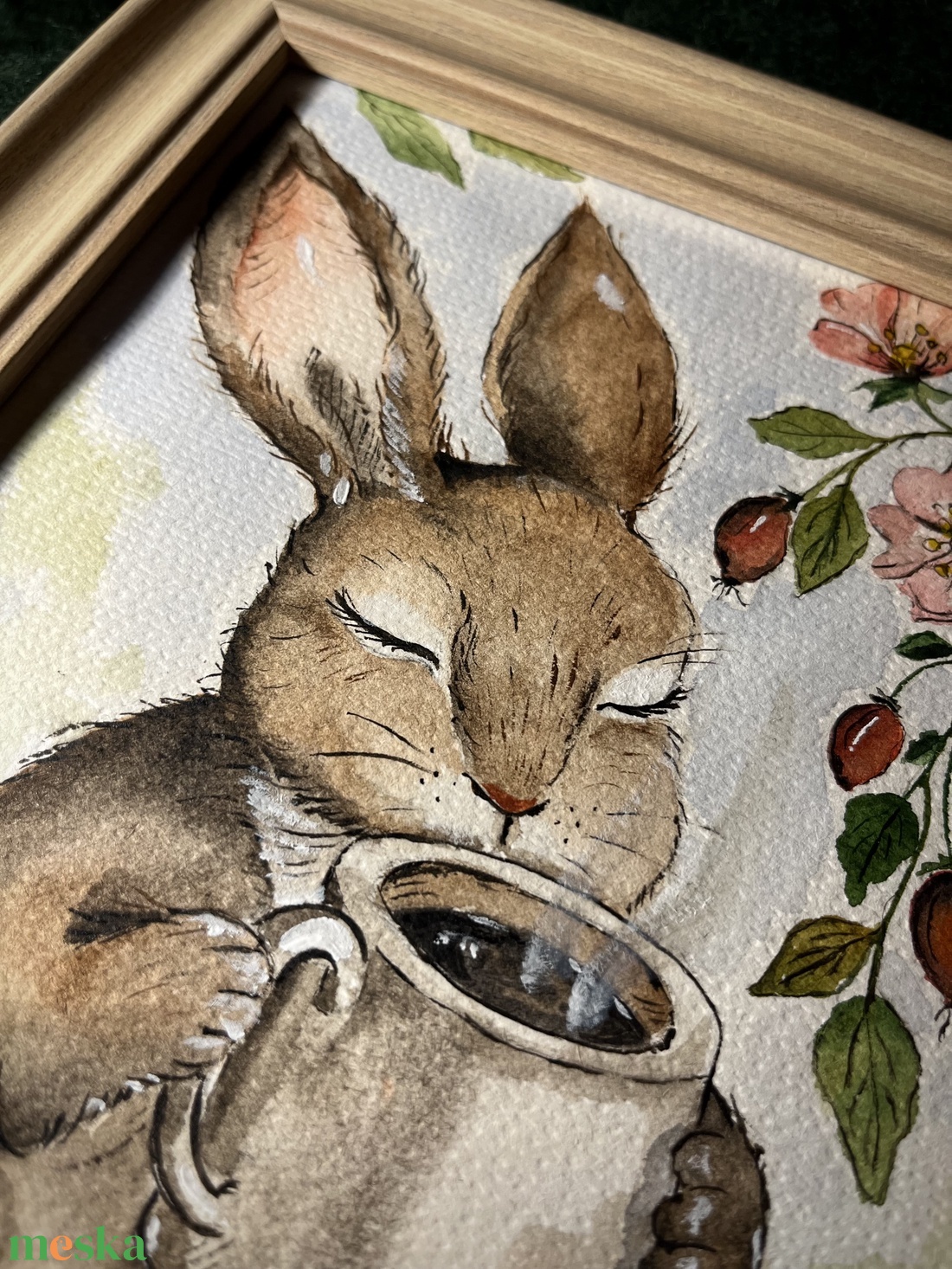 Ábrándos csupafülek - művészet - festmény - akvarell - Meska.hu