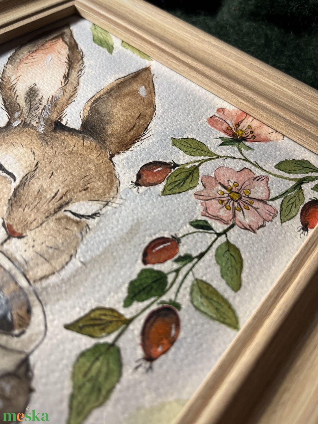 Ábrándos csupafülek - művészet - festmény - akvarell - Meska.hu