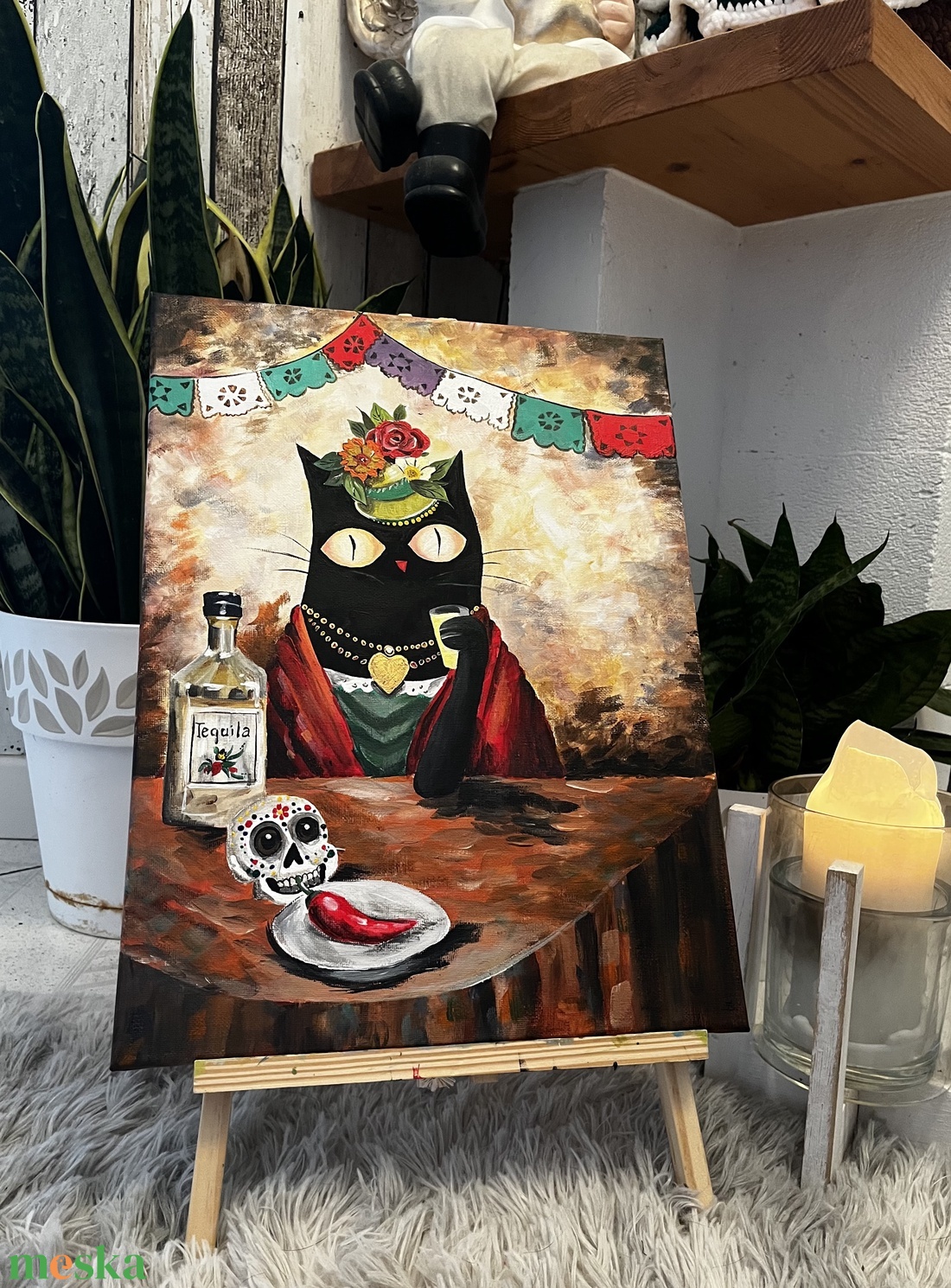 Frida Katto - művészet - festmény - akril - Meska.hu