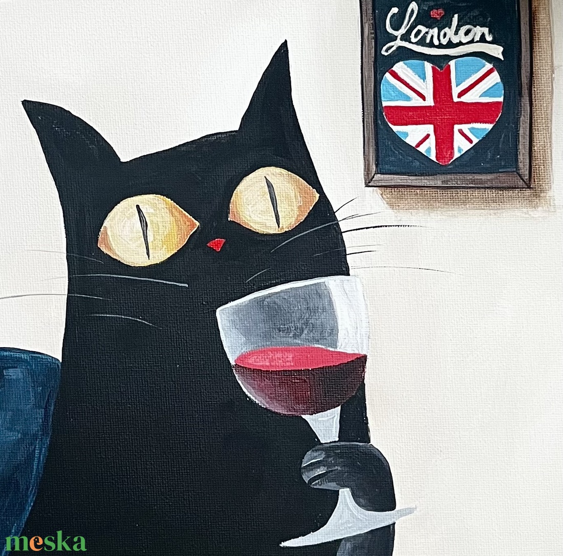 London vibes - művészet - festmény - akril - Meska.hu