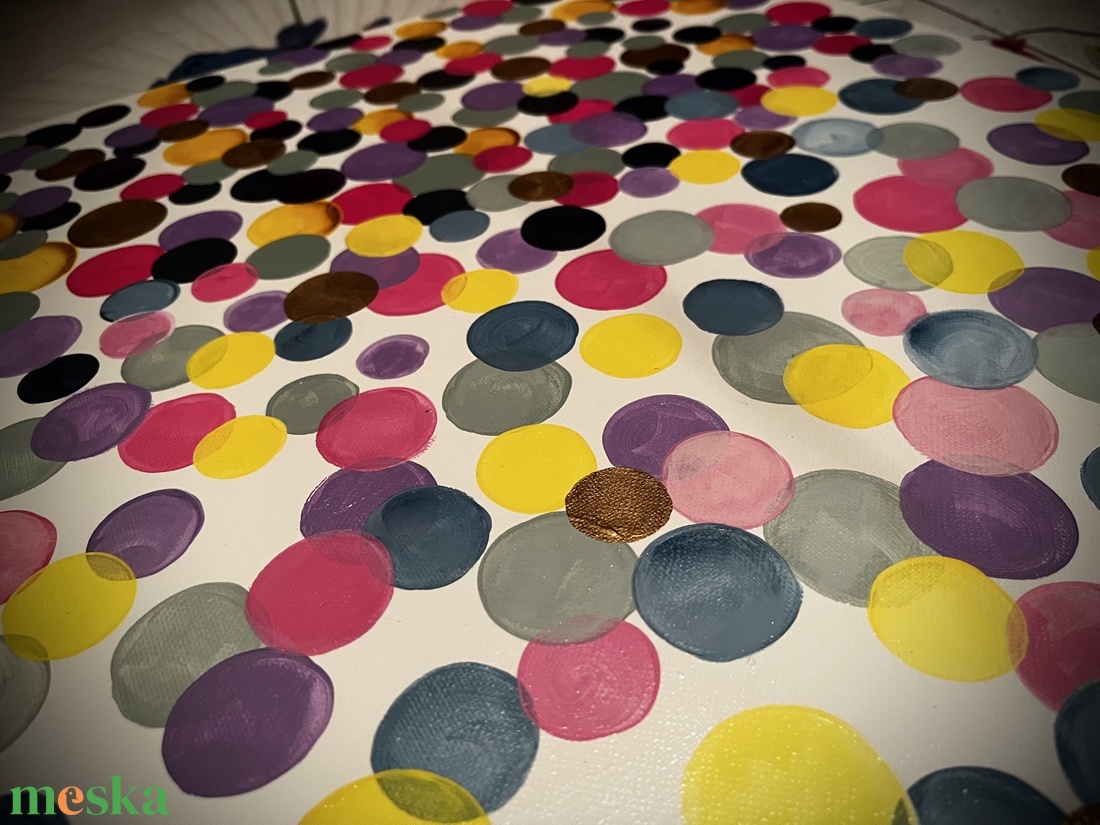 Konfettizáporos nappalok - művészet - festmény - akril - Meska.hu