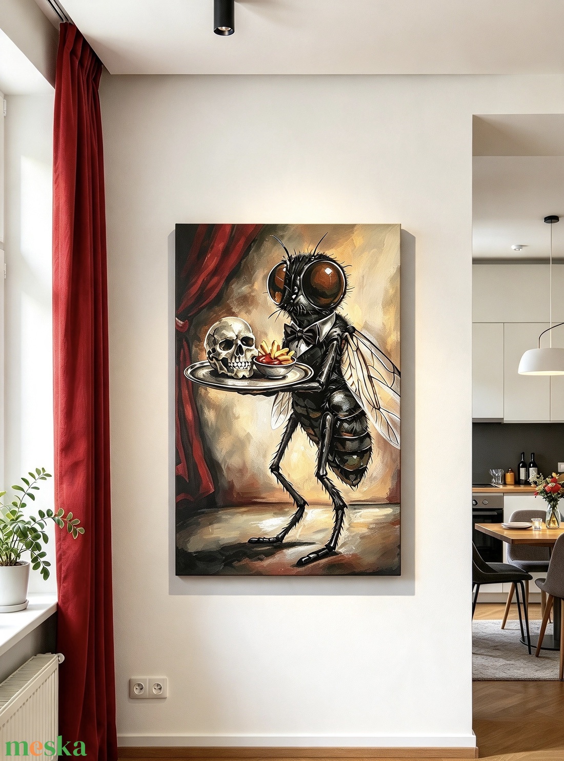 A pincérlégy- akril festmény feszített vásznon 50 cm x 70 cm  - művészet - festmény - akril - Meska.hu