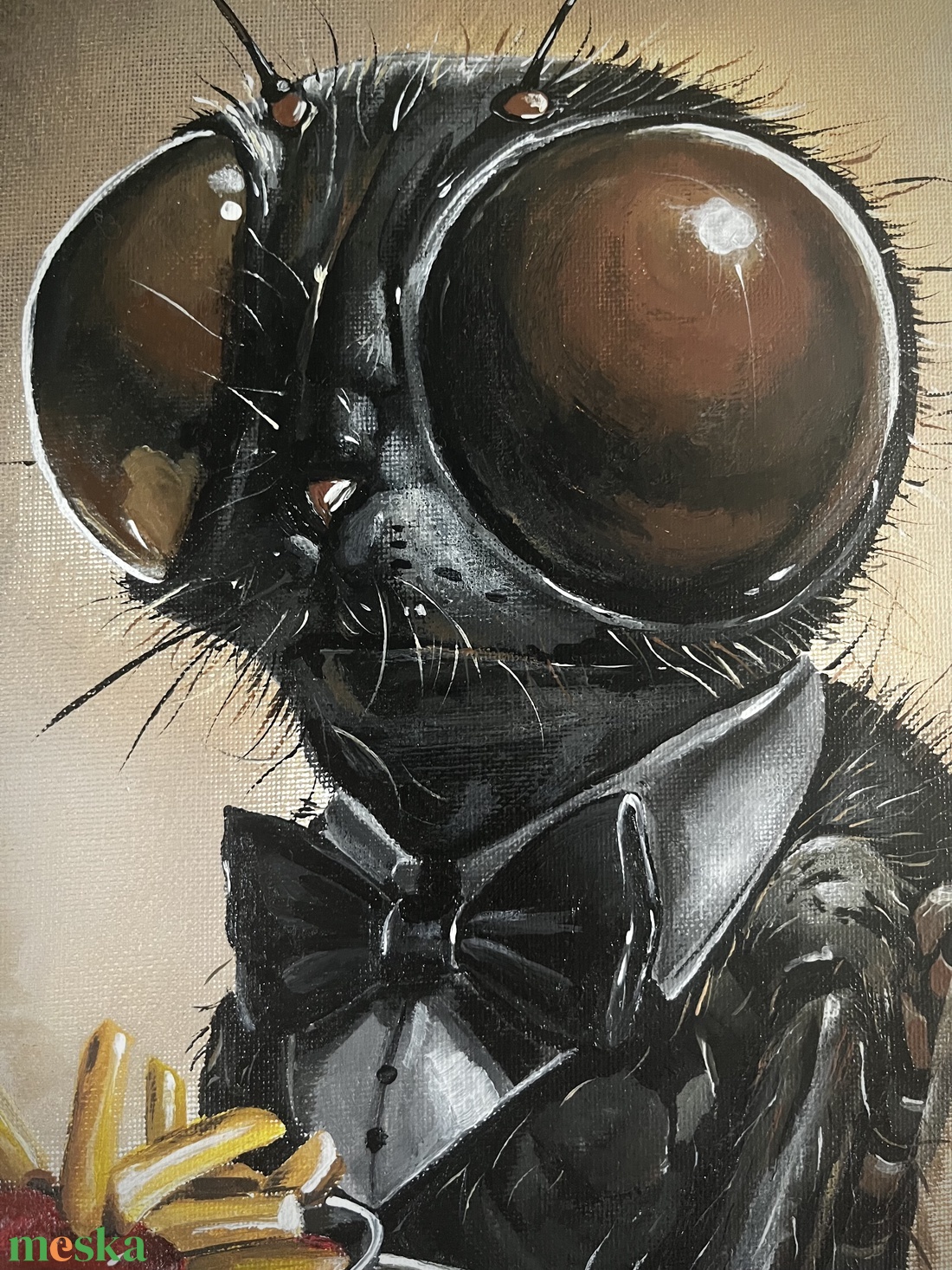 A pincérlégy- akril festmény feszített vásznon 50 cm x 70 cm  - művészet - festmény - akril - Meska.hu