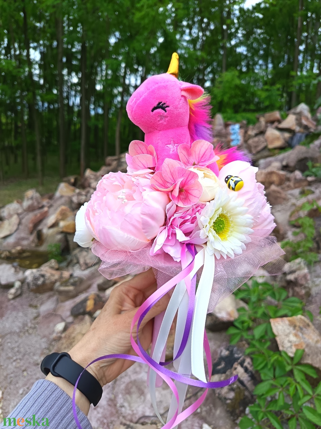 Ovis ballagási csokor  - játék & sport - plüssállat & játékfigura - unikornis - Meska.hu