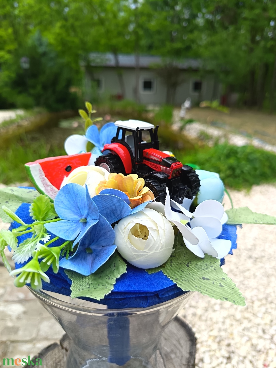 Ovis ballagási csokor  - játék & sport - kisautók, járművek - munkagépek - Meska.hu