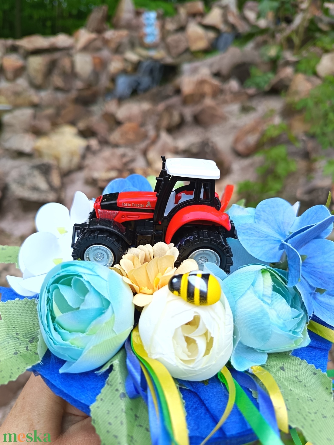 Ovis ballagási csokor  - játék & sport - kisautók, járművek - munkagépek - Meska.hu