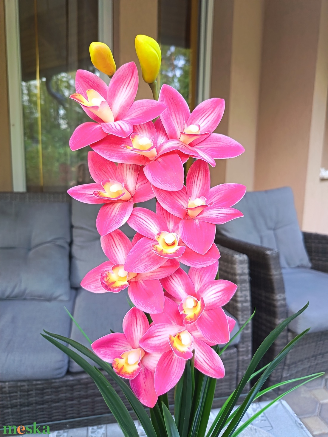 Különleges élethű orchidea kerámiakaspóban  - otthon & életmód - dekoráció - asztal és polc dekoráció - asztaldísz - Meska.hu Különleges élethű orchidea kerámiakaspóban  - otthon & életmód - dekoráció - asztal és polc dekoráció - asztaldísz - Meska.hu