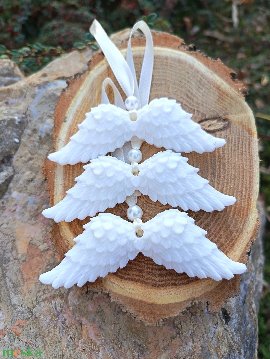 Angyalszárny alakú szappanok, 3 db-os szettben   - szépségápolás - szappan & fürdés - kézműves szappan - Meska.hu