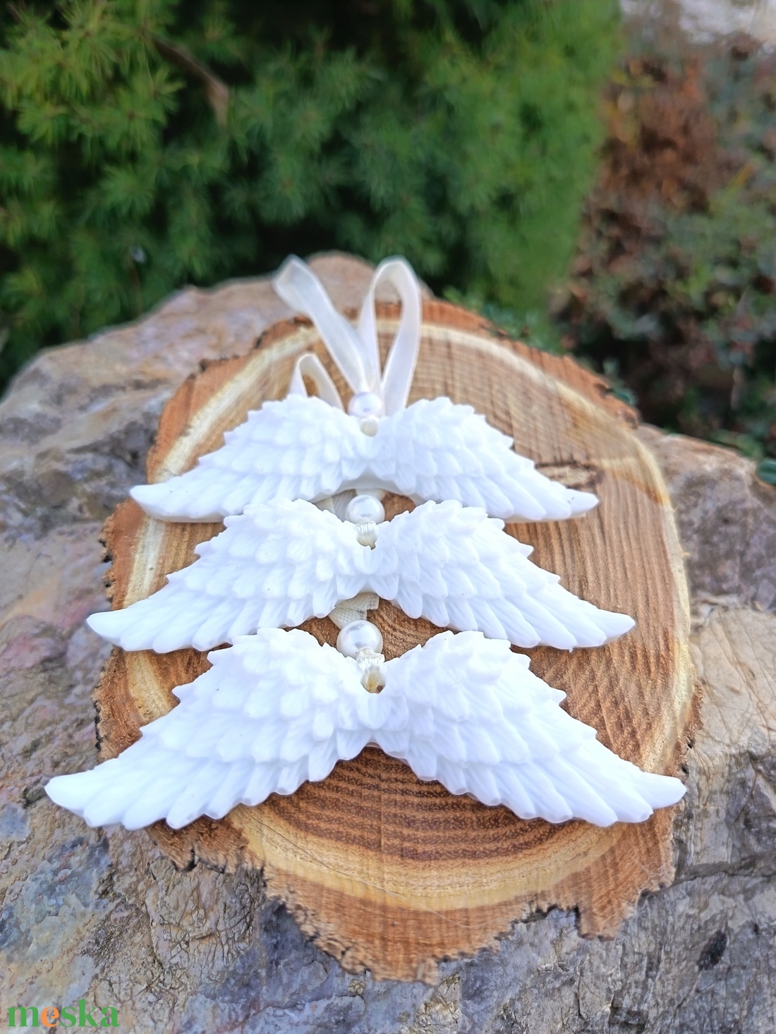 Angyalszárny alakú szappanok, 3 db-os szettben   - szépségápolás - szappan & fürdés - kézműves szappan - Meska.hu