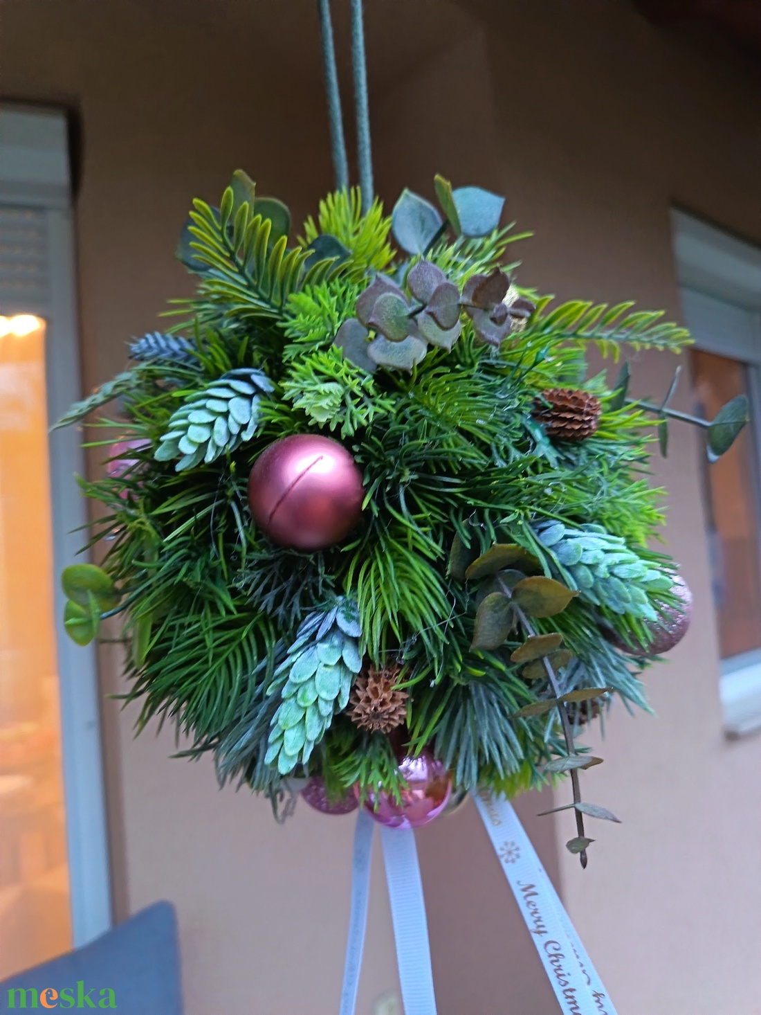 Prémium karácsonyi függő gömbdísz � 20 cm - karácsony - karácsonyi lakásdekoráció - karácsonyi lakásdíszek - Meska.hu