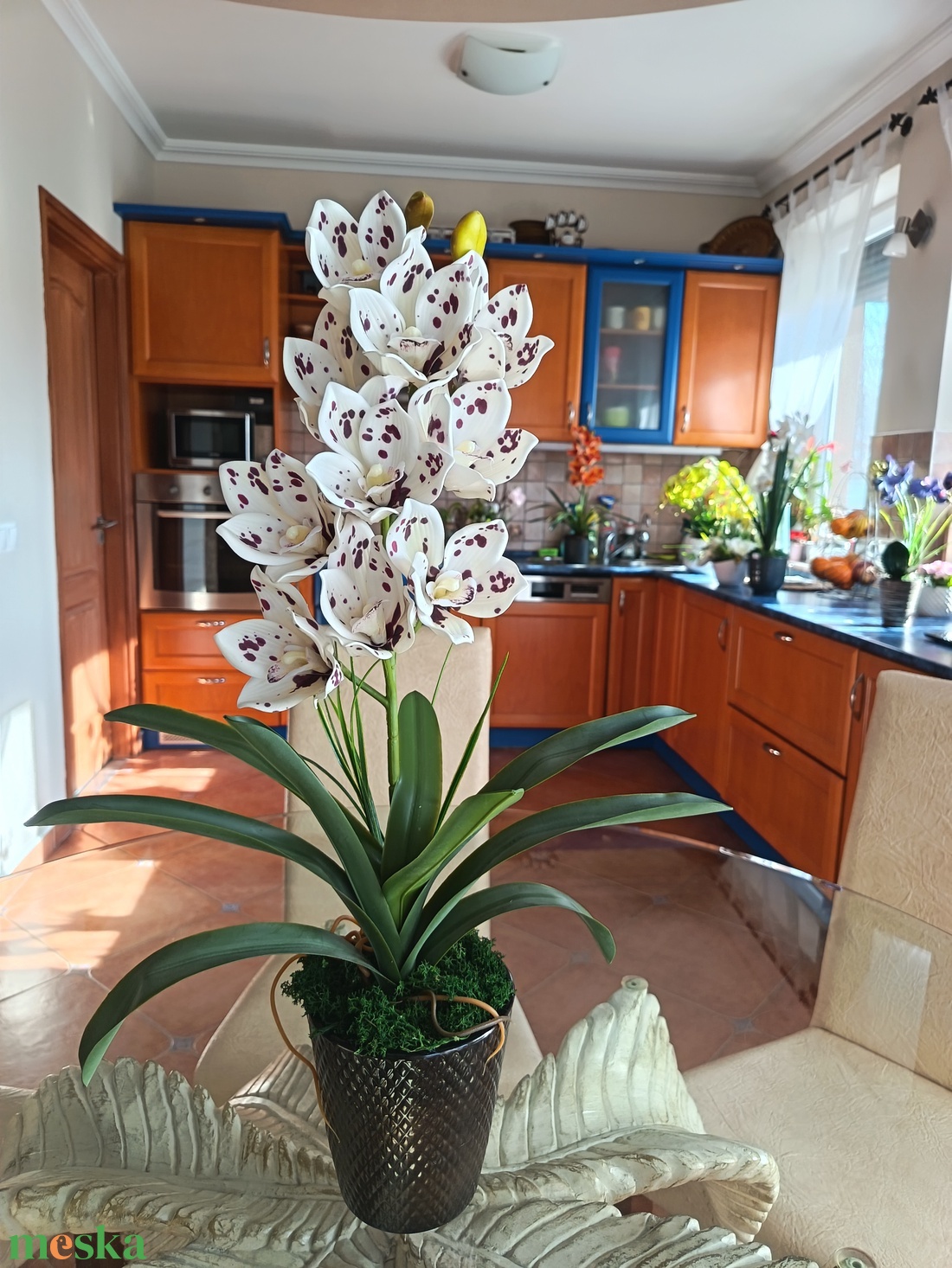 Élethű, különleges csónakorchidea  - otthon & életmód - dekoráció - asztal és polc dekoráció - asztaldísz - Meska.hu