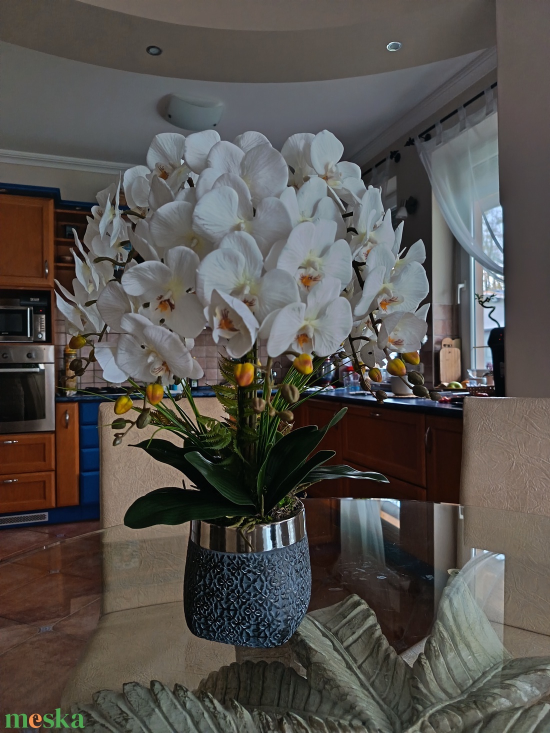 Exkluzív orchidea dekoráció - 60 cm - otthon & életmód - dekoráció - asztal és polc dekoráció - asztaldísz - Meska.hu