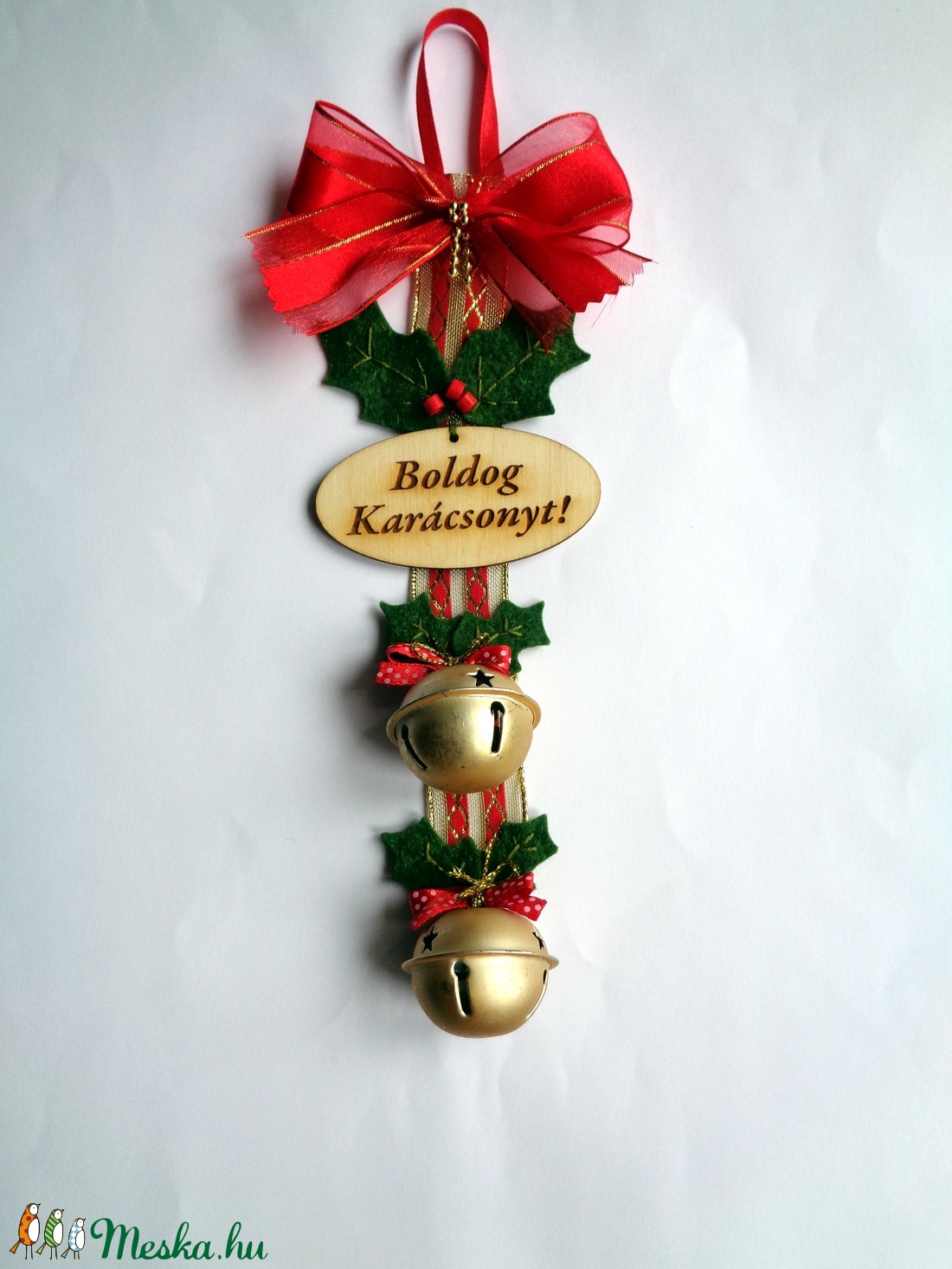 Karácsonyi csengő - ajtódísz -  - Meska.hu
