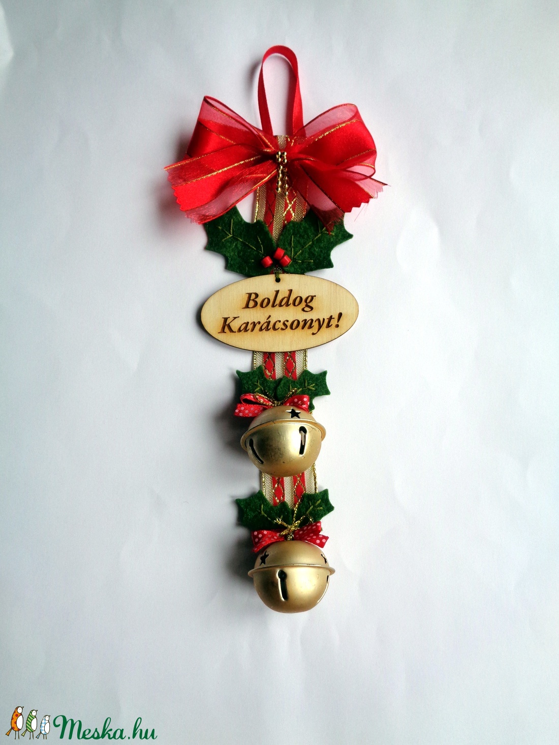 Karácsonyi csengő - ajtódísz -  - Meska.hu