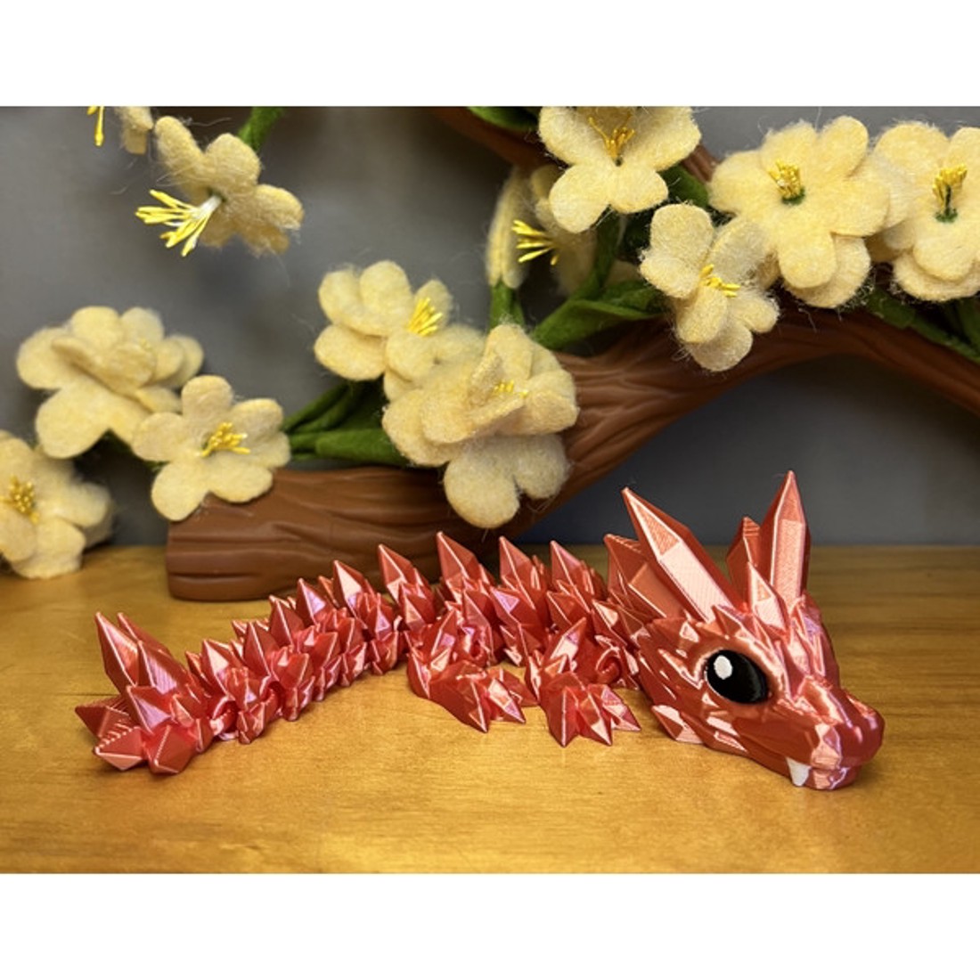 3d nyomtatott mini kristály sárkány - játék & sport - plüssállat & játékfigura - más figura - Meska.hu