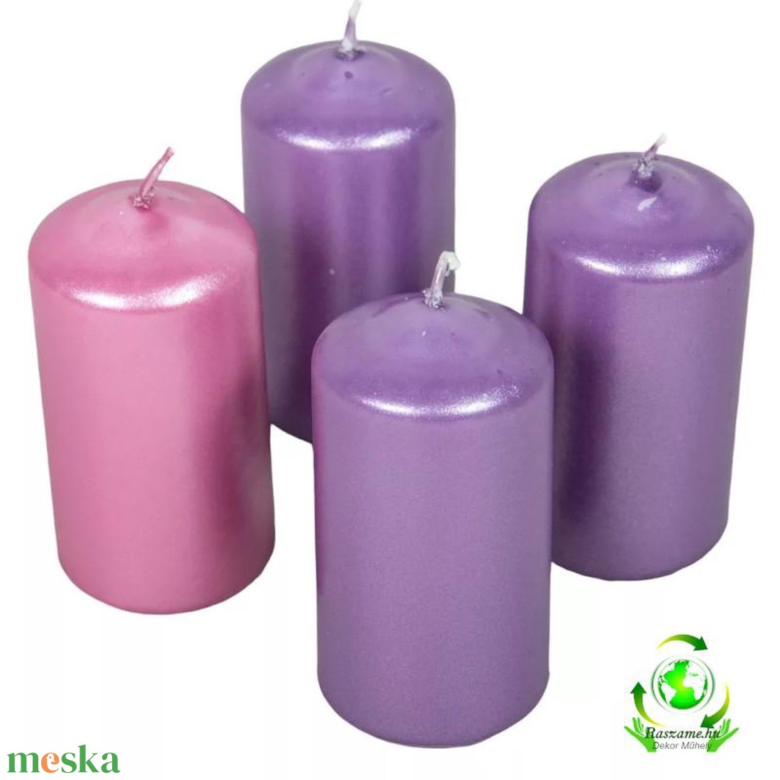 Metál henger gyertya szett 50x100mm - 3lila 1rózsaszín - kellékek & szerszámok - dekorációs kellékek - dekorációs gyertya - Meska.hu Metál henger gyertya szett 50x100mm - 3lila 1rózsaszín - kellékek & szerszámok - dekorációs kellékek - dekorációs gyertya - Meska.hu