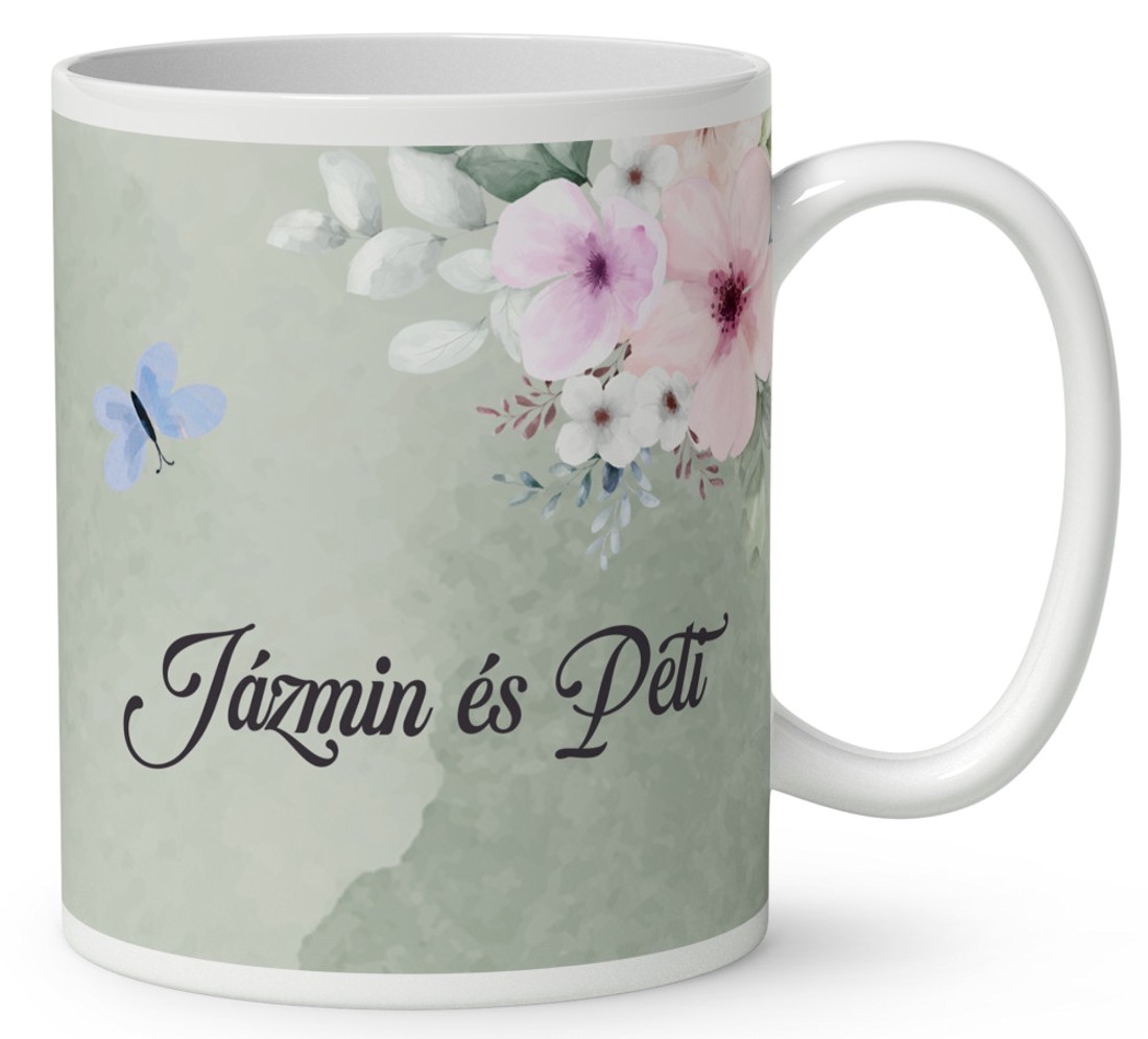 Névvel kérhető - Ez szerelem... mintás bögre - otthon & életmód - konyhafelszerelés, tálalás - tálalás - bögre & csésze - Meska.hu