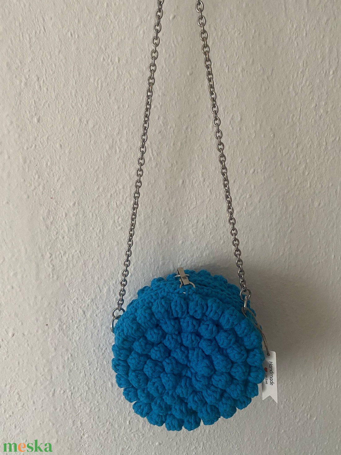 Kék bogyós táska - táska & tok - kézitáska & válltáska - alkalmi táska - Meska.hu