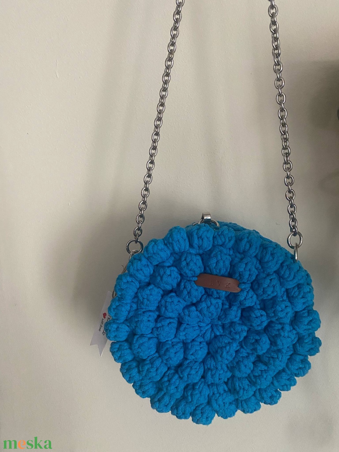 Kék bogyós táska - táska & tok - kézitáska & válltáska - alkalmi táska - Meska.hu