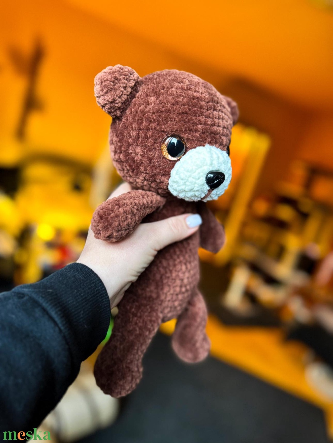 Barna mackó  - játék & sport - plüssállat & játékfigura - maci - Meska.hu