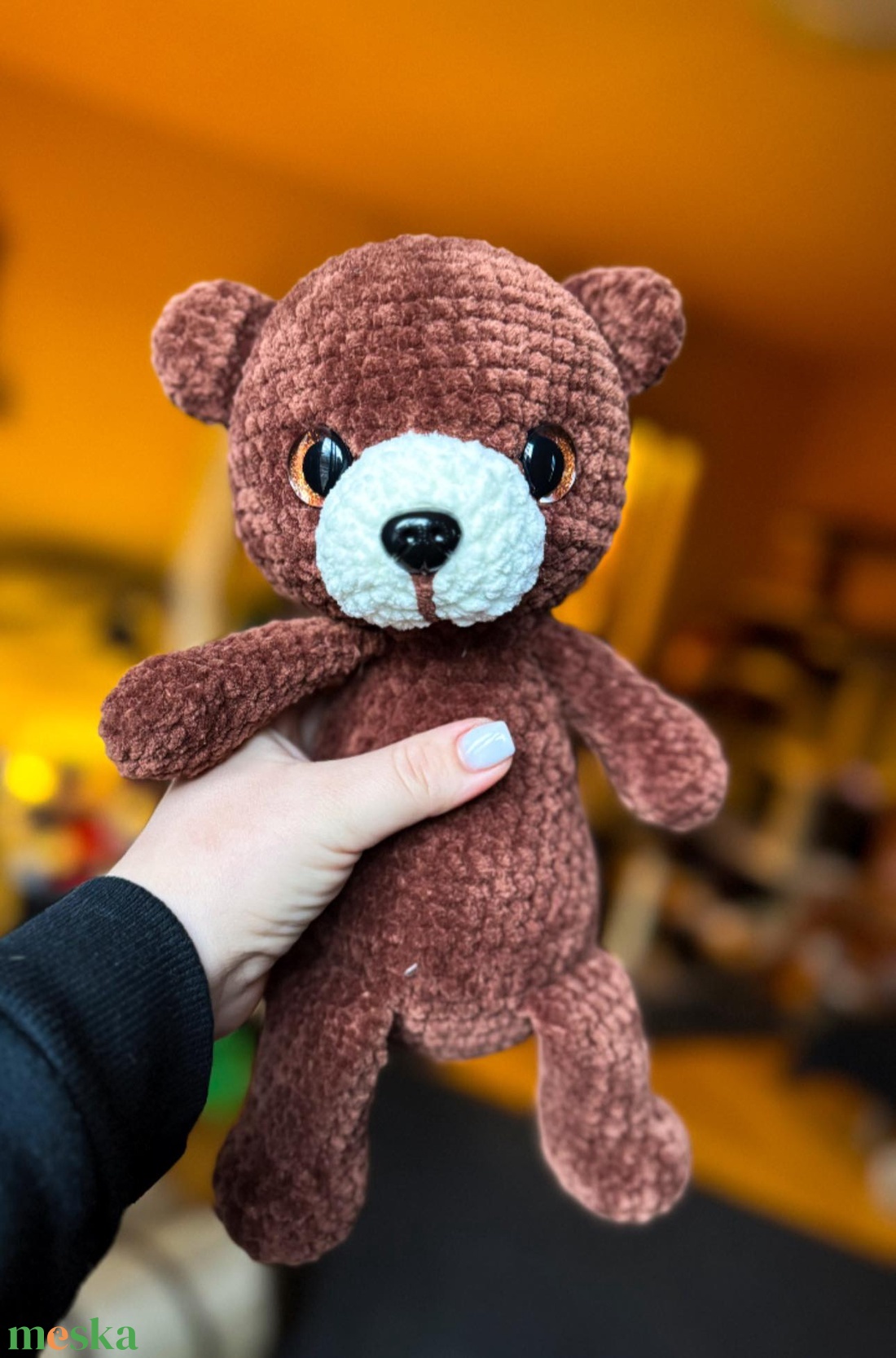 Barna mackó  - játék & sport - plüssállat & játékfigura - maci - Meska.hu