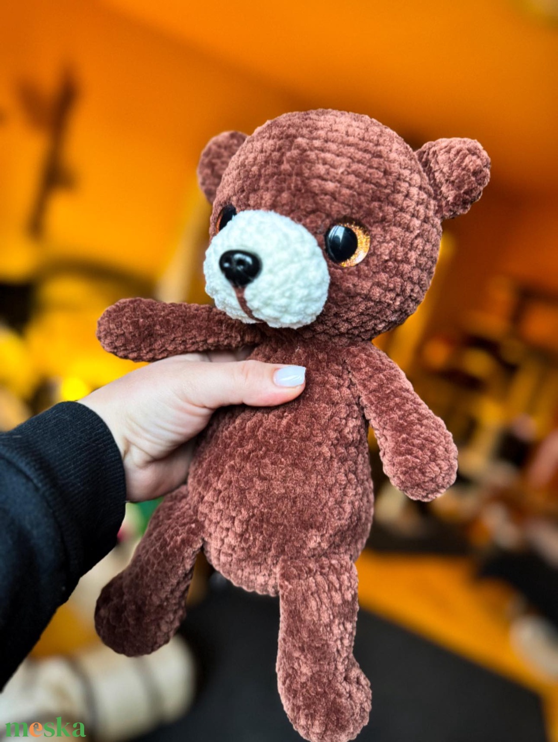 Barna mackó  - játék & sport - plüssállat & játékfigura - maci - Meska.hu