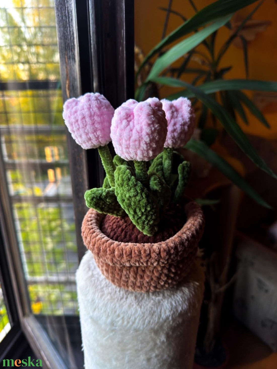 Rózsaszín tulipán  - otthon & életmód - dekoráció - asztal és polc dekoráció - asztaldísz - Meska.hu