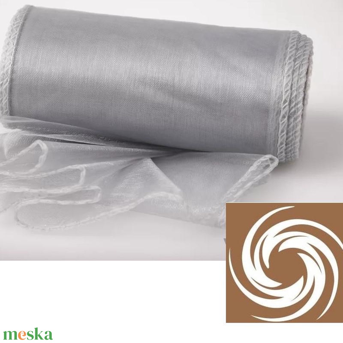 Organza tekercs - szürke - kellékek & szerszámok - méteráru - dekorációs alapanyag - Meska.hu Organza tekercs - szürke - kellékek & szerszámok - méteráru - dekorációs alapanyag - Meska.hu
