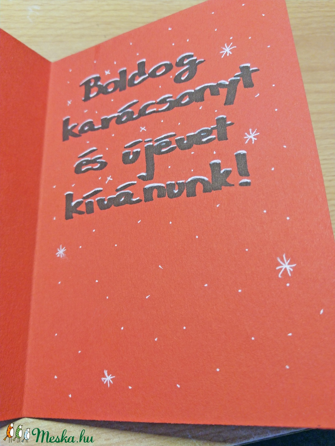 Hímzett karácsonyi képeslap - karácsony - karácsonyi ajándékozás - karácsonyi képeslap, üdvözlőlap, ajándékkísérő - karácsonyi ajándékozás - Meska.hu