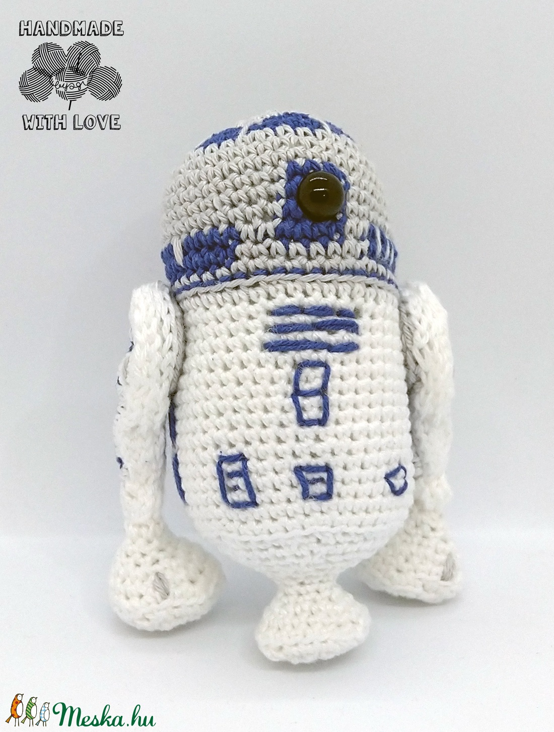 Horgolt R2D2 - játék & sport - plüssállat & játékfigura - más figura - Meska.hu Horgolt R2D2 - játék & sport - plüssállat & játékfigura - más figura - Meska.hu